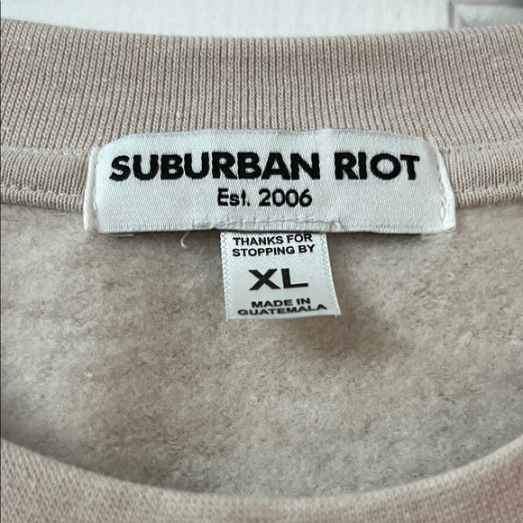Sub_Urban Riot Tan Crewneck Sweater - Picture 2 of 5